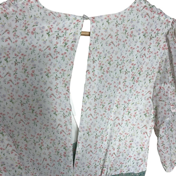 Divine Heritage  Dress Size M Medium Intermix Floral Mixed Print Midi - Picture 13 of 16